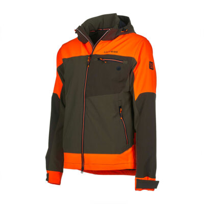 Alternative view of UNIVERS - GIACCA CACCIA SOFTSHELL PREDAZZO U-TEX VERDE/ARANCIO