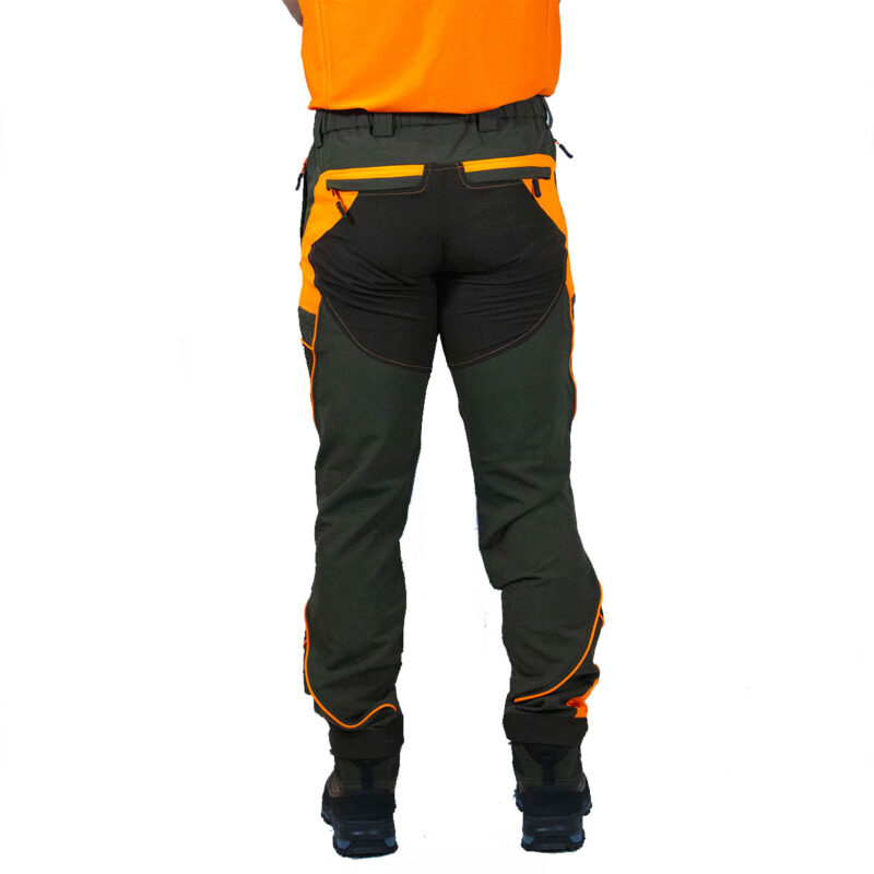 PANTALONE - BLATEX - ELASTICIZZATO VERDE/ARANCIO FLUO - immagine 3