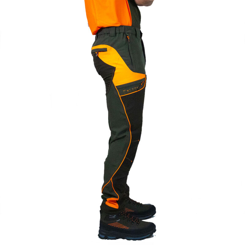 PANTALONE - BLATEX - ELASTICIZZATO VERDE/ARANCIO FLUO - immagine 4