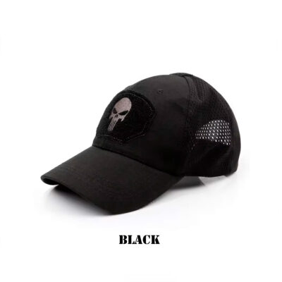 CAPPELLO PUNISHER RICAMATO SU VELCRO