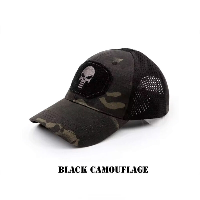 CAPPELLO PUNISHER RICAMATO SU VELCRO - immagine 7