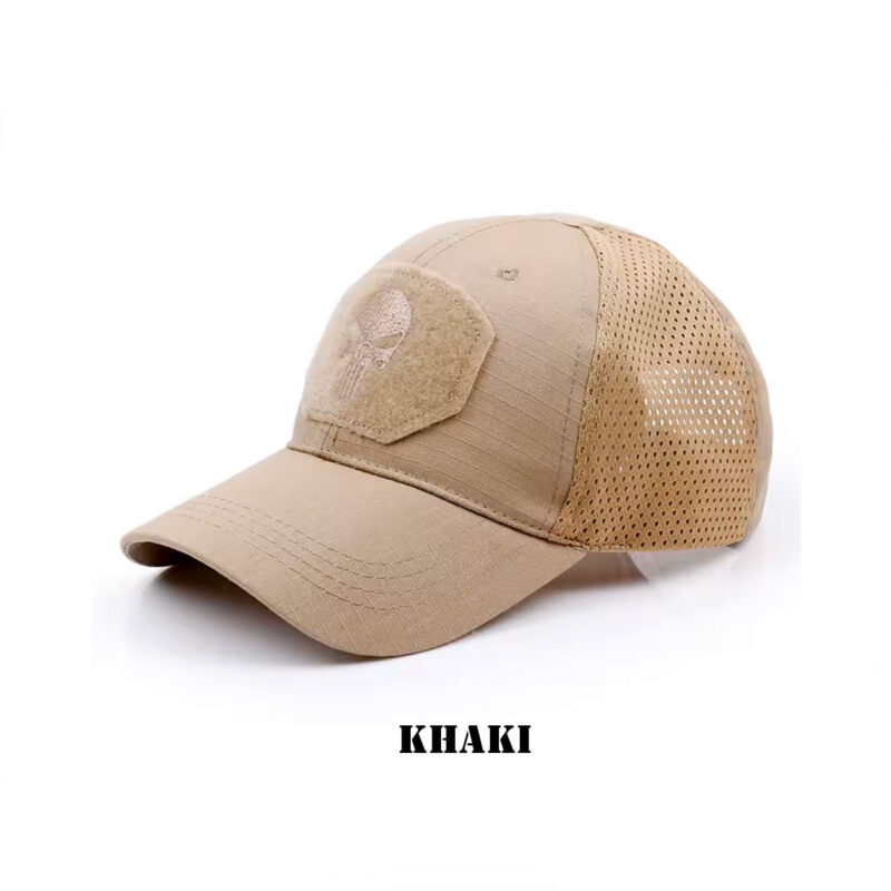 CAPPELLO PUNISHER RICAMATO SU VELCRO - immagine 5