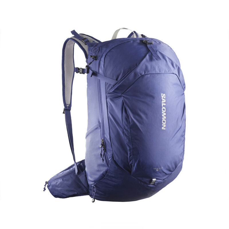 ZAINO - SALOMON - TRAILBLAZER 30 Mazarine Blue / GHOST GRAY 16-4703 TCX