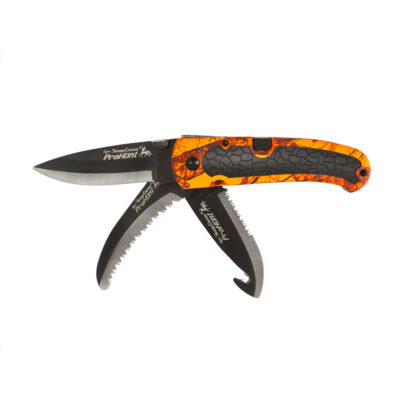 PROHUNT VERNEY-CARRON - KEOS COUTEAU PLIANT 3 LAMES Ghost camo Blaze&Black