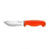 COLTELLO - STEPLAND - COUTEAU MANCHE GOMME ORANGE ACIER 420