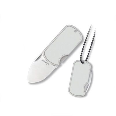 ALBAINOX - COLTELLO DOG TAG KEY-RING POCKET KNIFE (CON CATENELLA)