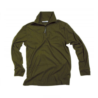 PATTON - FELPA MICROPILE MEZZA ZIP VERDE