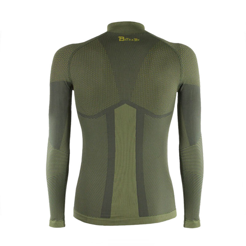 MAGLIA - BITRABI - WINTER URSUS | LUPEZZO ZIP | MANICA LUNGA | Verde Militare - immagine 2
