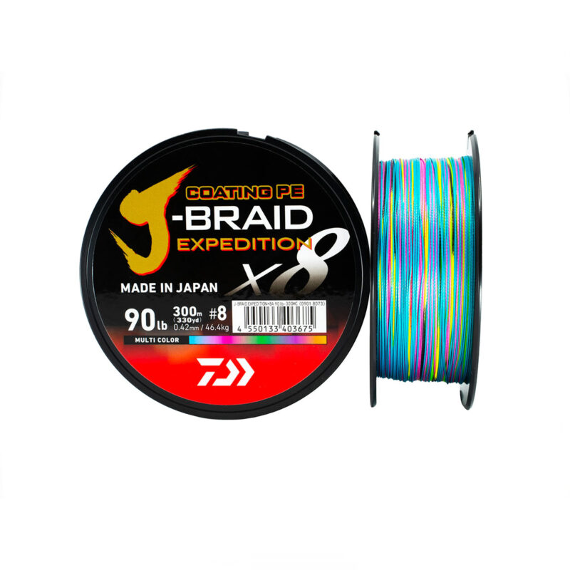 DAIWA - J-BRAID EXPEDITION x8 MULTICOLOR