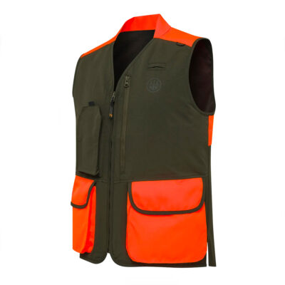 GILET - BERETTA - THORN RESISTANT VEST Green Moss & Orange