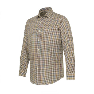 CAMICIA - BERETTA - BRYGGEN SHIRT Apricot & Bordeaux Check