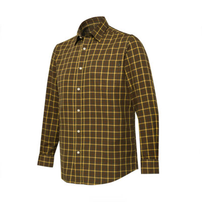 CAMICIA - BERETTA - BRYGGEN SHIRT Brown And Yellow Check
