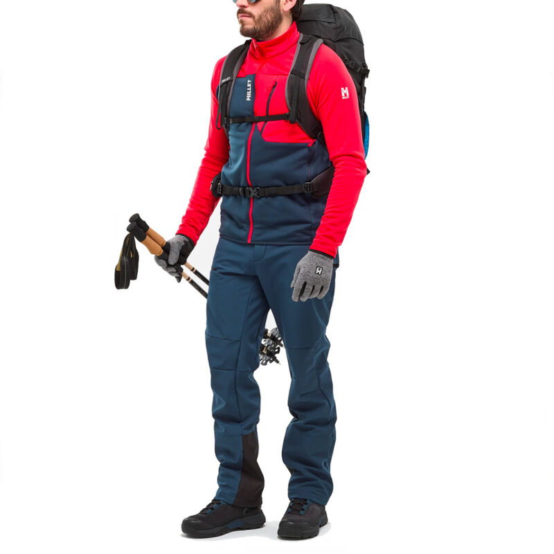PILE - UOMO - MILLET - SENECA FL JKT M Rouge/Saphir - immagine 2