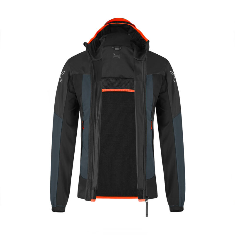 GIACCA - MONTURA - AIR ACTION HYBRID JACKET Piombo/Arancio Brillante - immagine 2