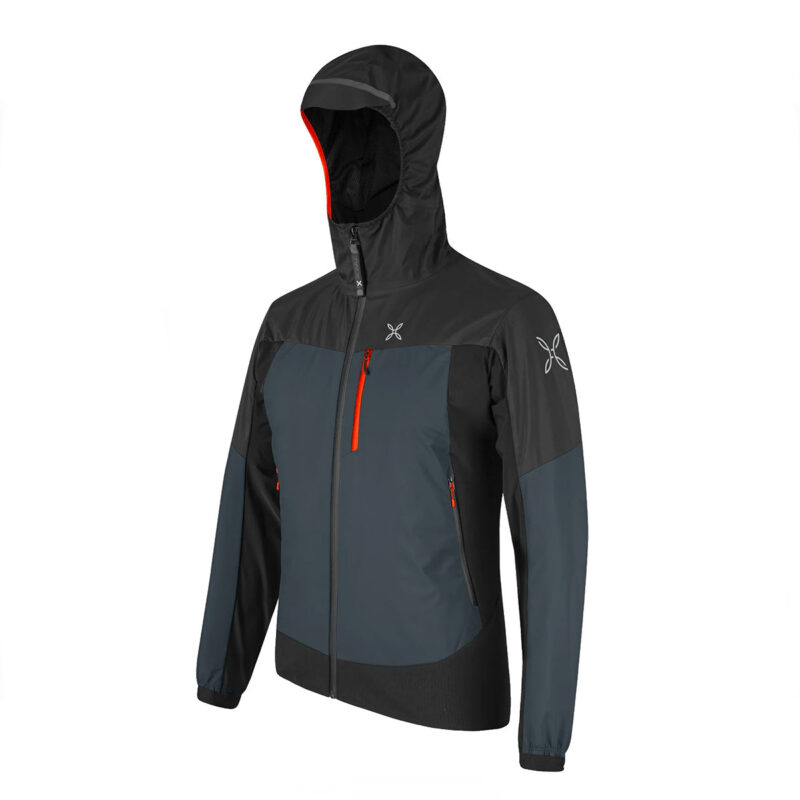 GIACCA - MONTURA - AIR ACTION HYBRID JACKET Piombo/Arancio Brillante - immagine 3