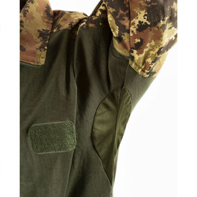 Alternative view of OPENLAND TACTICAL NERG - COMBAT SHIRT IN COTONE Vegetato Italiano
