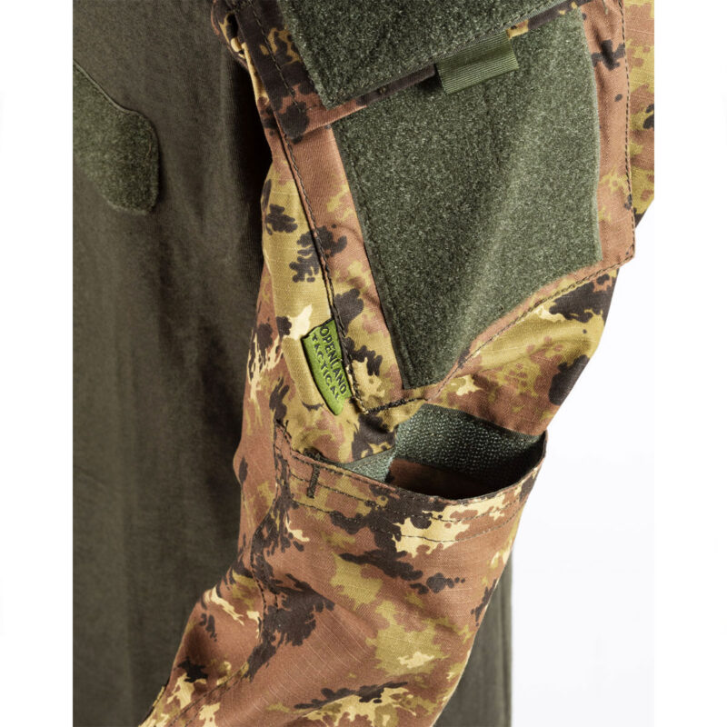 OPENLAND TACTICAL NERG - COMBAT SHIRT IN COTONE Vegetato Italiano - immagine 3