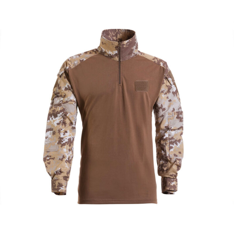 OPENLAND TACTICAL NERG - COMBAT SHIRT IN COTONE Vegetato Italiano Desert
