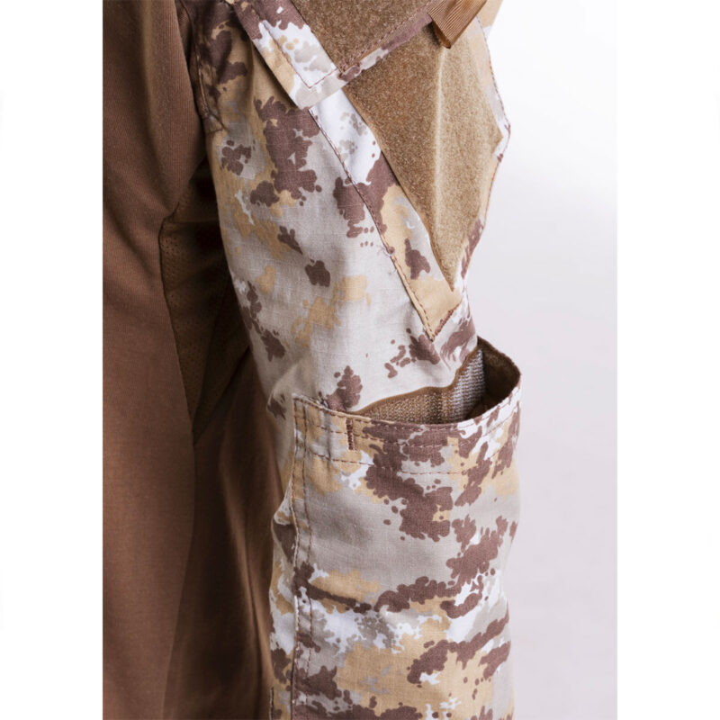 OPENLAND TACTICAL NERG - COMBAT SHIRT IN COTONE Vegetato Italiano Desert - immagine 3