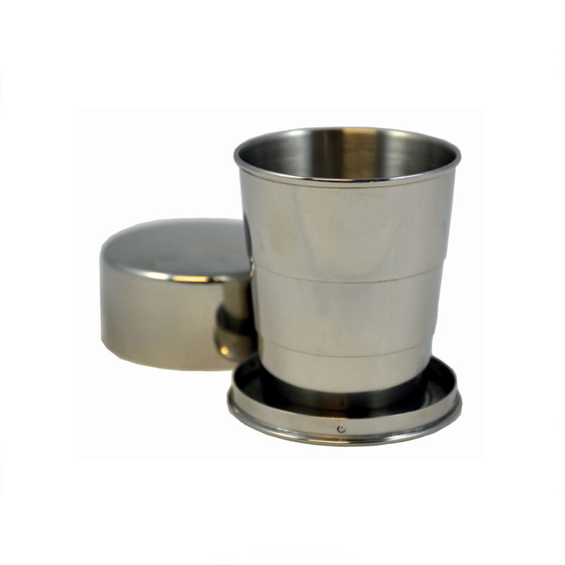 RAM SURVIVOL - BICCHIERE TELESCOPICO IN ACCIAIO CAPACIATA 250ML