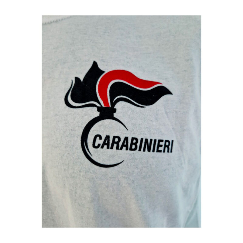 T-SHIRT CARABINIERI BIANCA IN COTONE - immagine 3