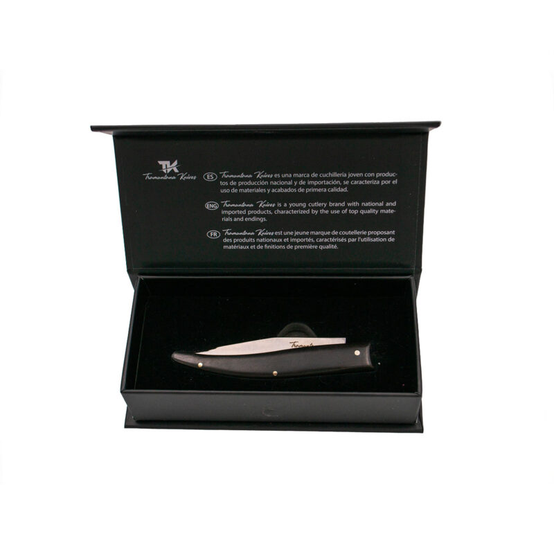 COLTELLO - TRAMUNTANA KNIFE - RUSTICO | MANICO IN EBANO - immagine 4