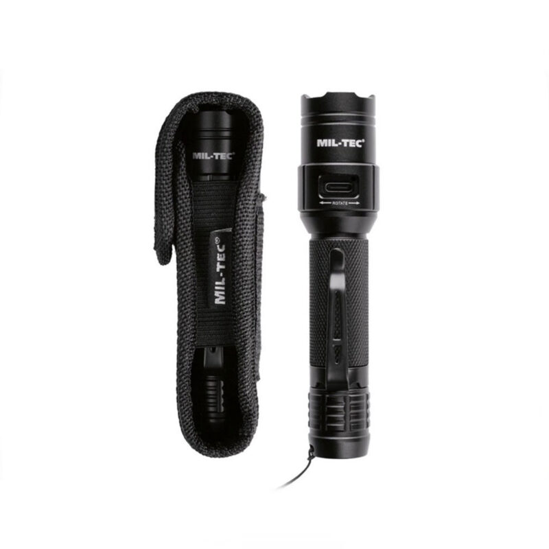 MIL-TEC - TORCIA TATTICA RICARICABILE 450 LUMEN - immagine 2