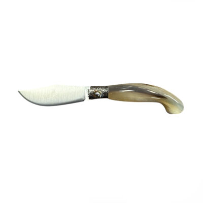 COLTELLO - SCUOIO MONOLITICO MONNI MONTONE TESTINA BULINATA  16cm