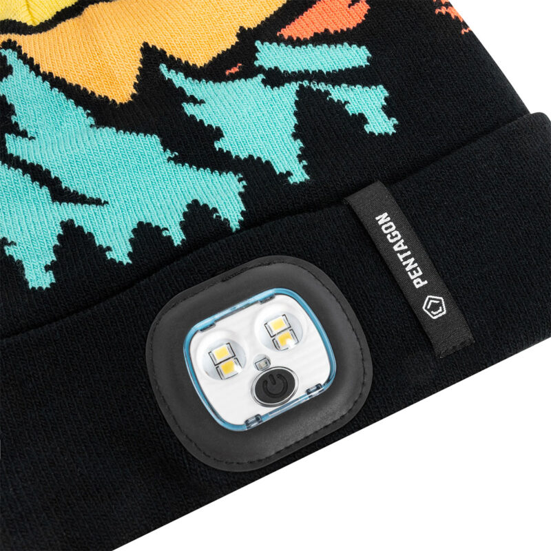 CAPPELLO - PENTAGON - SANCTUARY "ADVENTURE" KNIT BEANIE WITH FLASHLIGHT | Multicolor - immagine 5