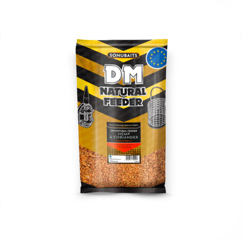 SONUBAITS - DM NATURAL FEEDER HEMP & CORIANDER GROUNDBAIT 1kg