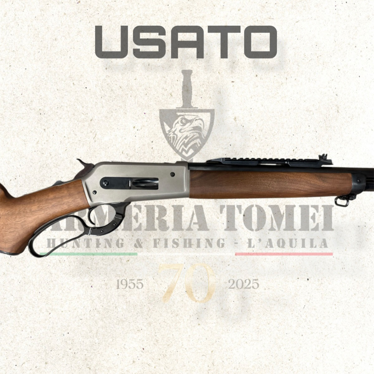USATO - CARABINA A LEVA - PEDERSOLI MOD. 86/71 LEVER ACTION BOARBUSTER "EVOLUTION" cal. 45/70 GOVT - immagine 2