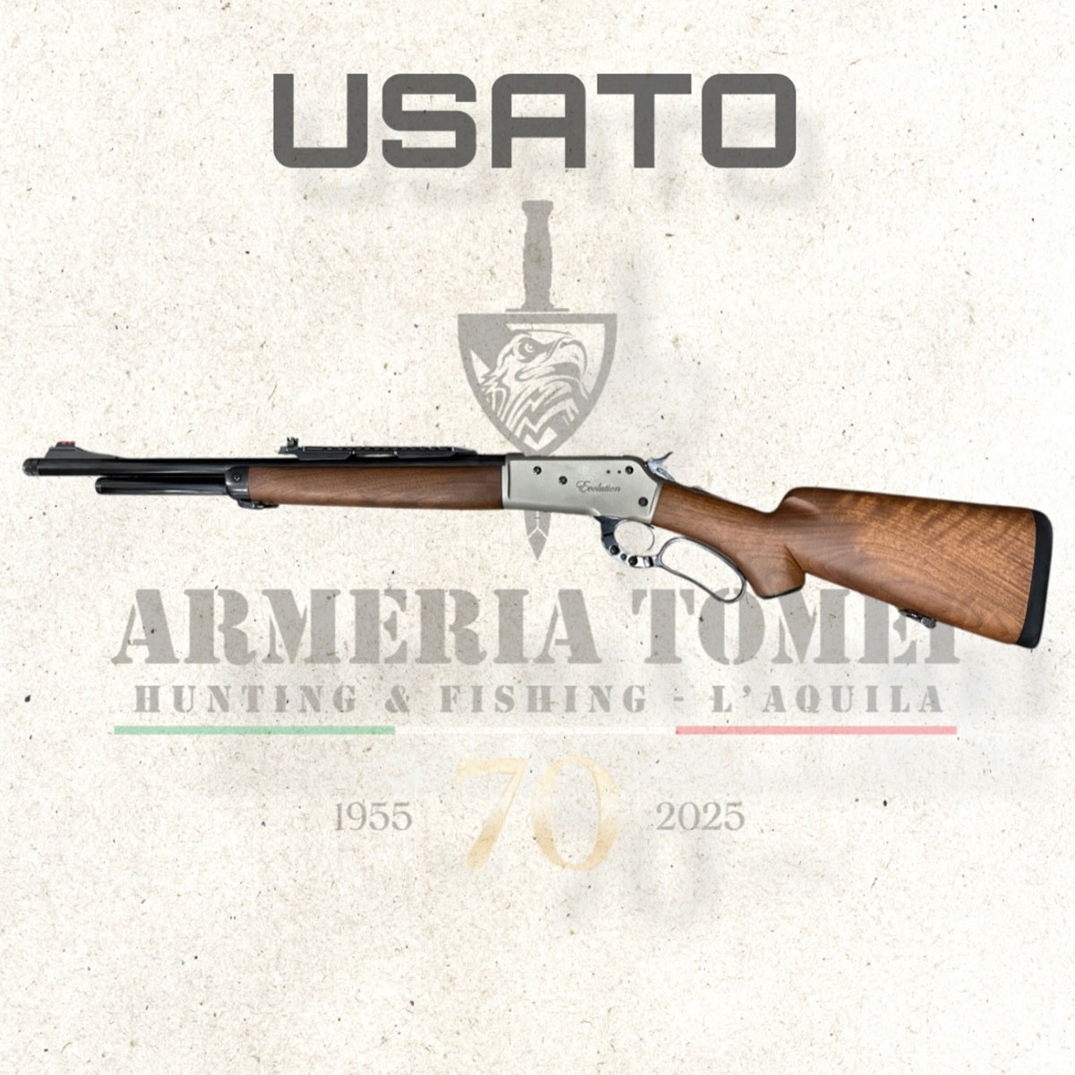 USATO - CARABINA A LEVA - PEDERSOLI MOD. 86/71 LEVER ACTION BOARBUSTER "EVOLUTION" cal. 45/70 GOVT - immagine 3