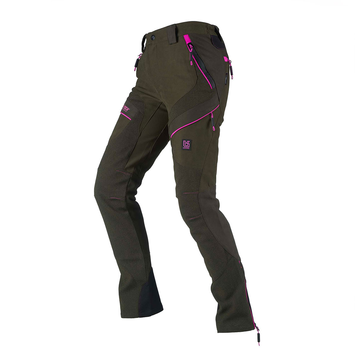 PANTALONE - UNIVERS - DONNA - CACCIA MISURINA U-TEX Verde/Fucsia