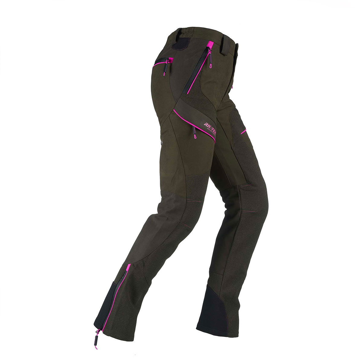 PANTALONE - UNIVERS - DONNA - CACCIA MISURINA U-TEX Verde/Fucsia - immagine 2