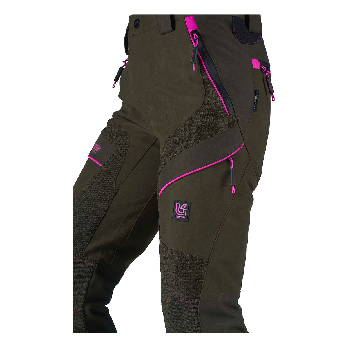 PANTALONE - UNIVERS - DONNA - CACCIA MISURINA U-TEX Verde/Fucsia - immagine 5