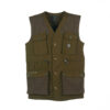 GILET - UNIVERS - CACCIA CANVAS CARTUCCERA Verde scuro