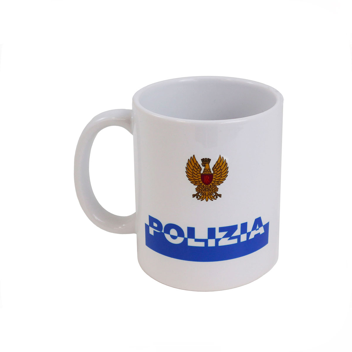 TAZZA MUG IN CERAMICA AQUILA E SCRITTA BICOLORE POLIZIA DI STATO - immagine 2