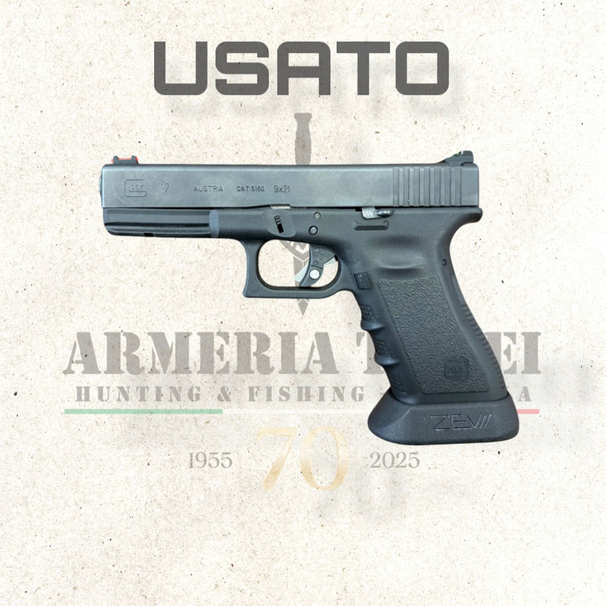 USATO - PISTOLA - GLOCK MOD. 17 cal. 9x21