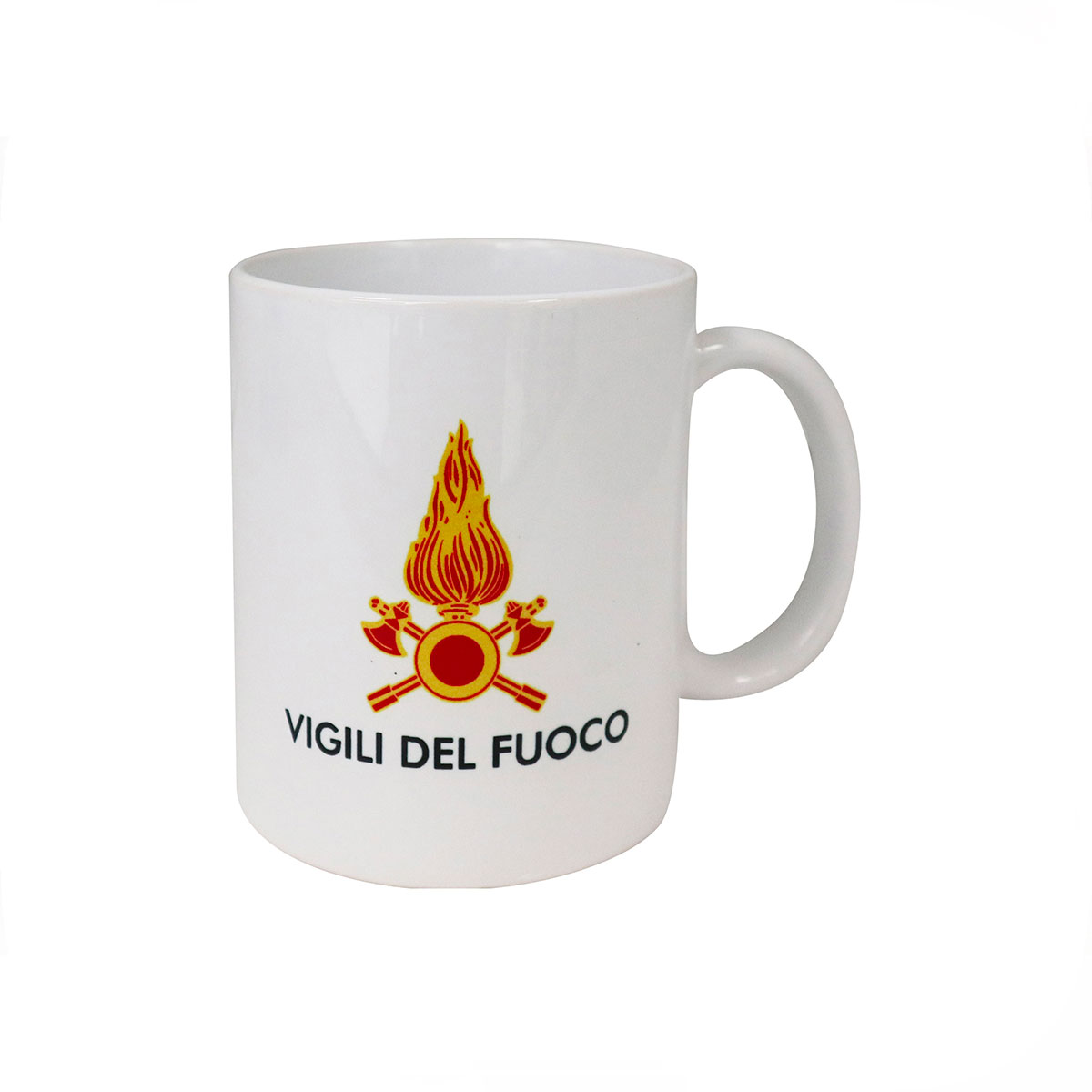 MUG IN CERAMICA DA COLLEZIONE VIGILI DEL FUOCO DIAMETRO 8X9,5 CM