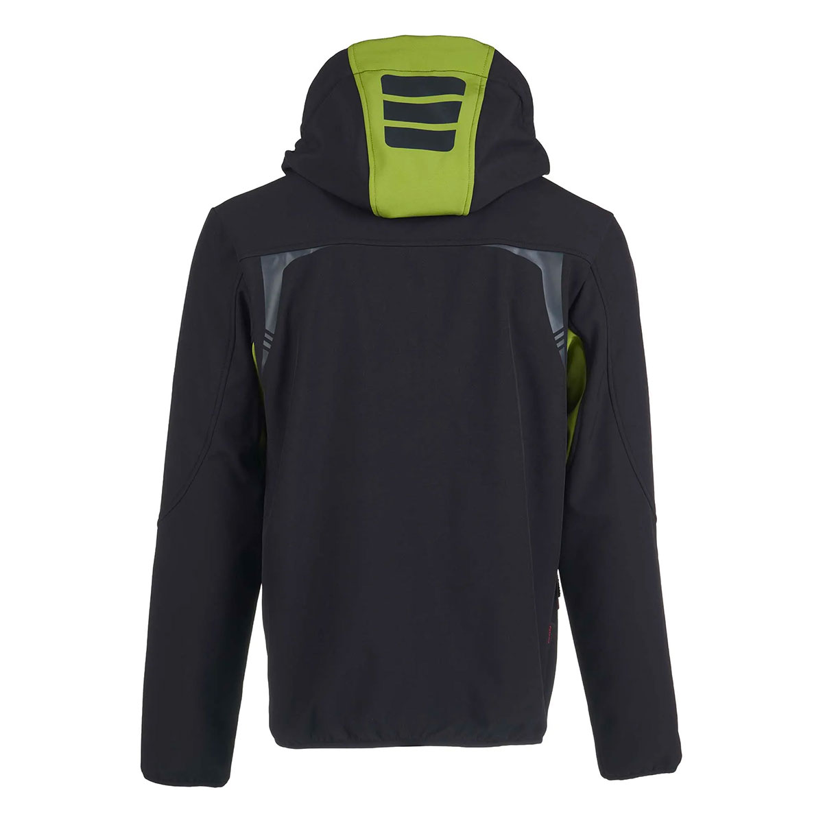 UNIVERS - GIACCA SOFTSHELL W/R Nero/Verde Acido - immagine 2