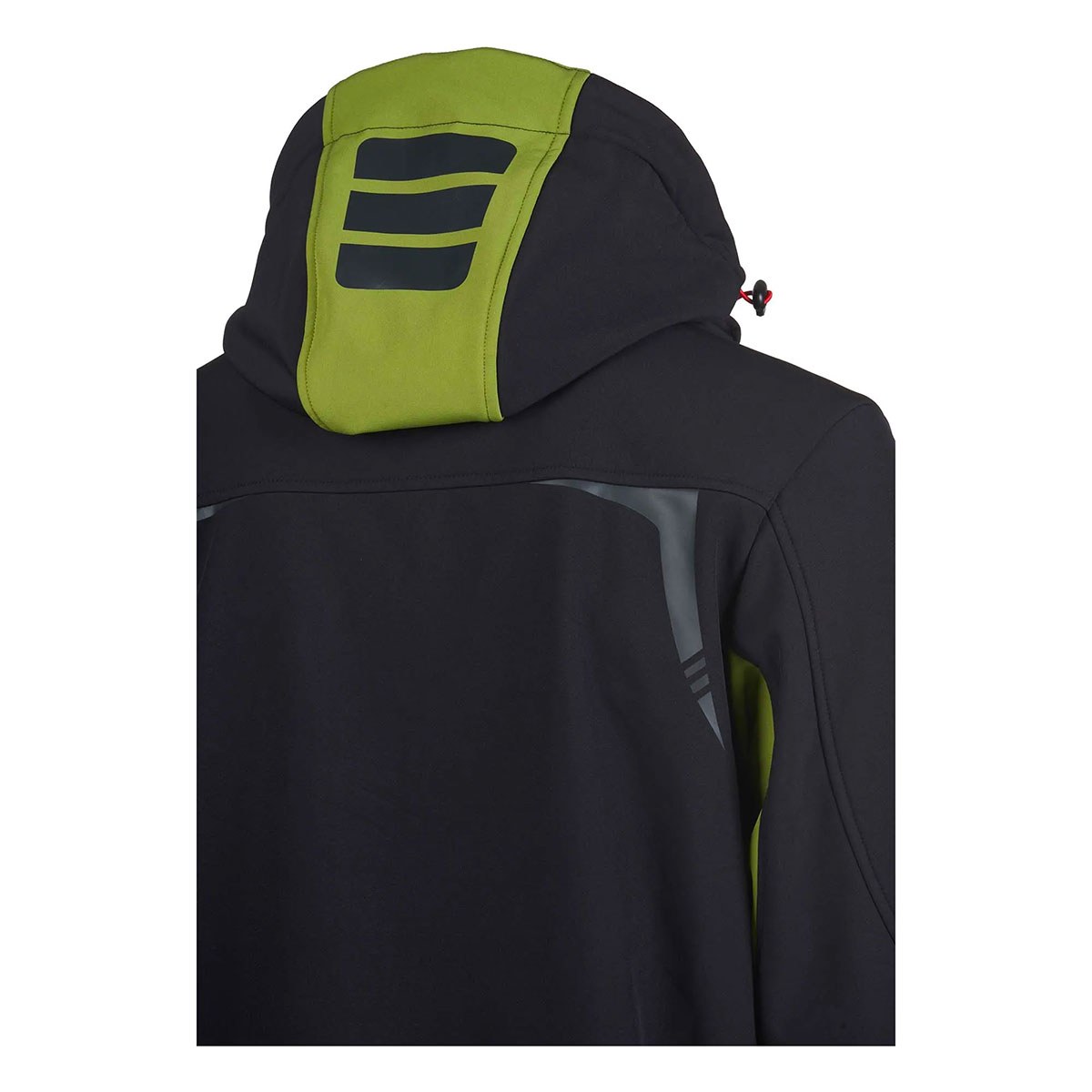 UNIVERS - GIACCA SOFTSHELL W/R Nero/Verde Acido - immagine 6