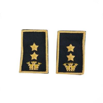 ESERCITO - COPPIA TUBOLARI TENENTE COLONNELLO FONDO NERO | RICAMATI IN CANOTTIGLIA