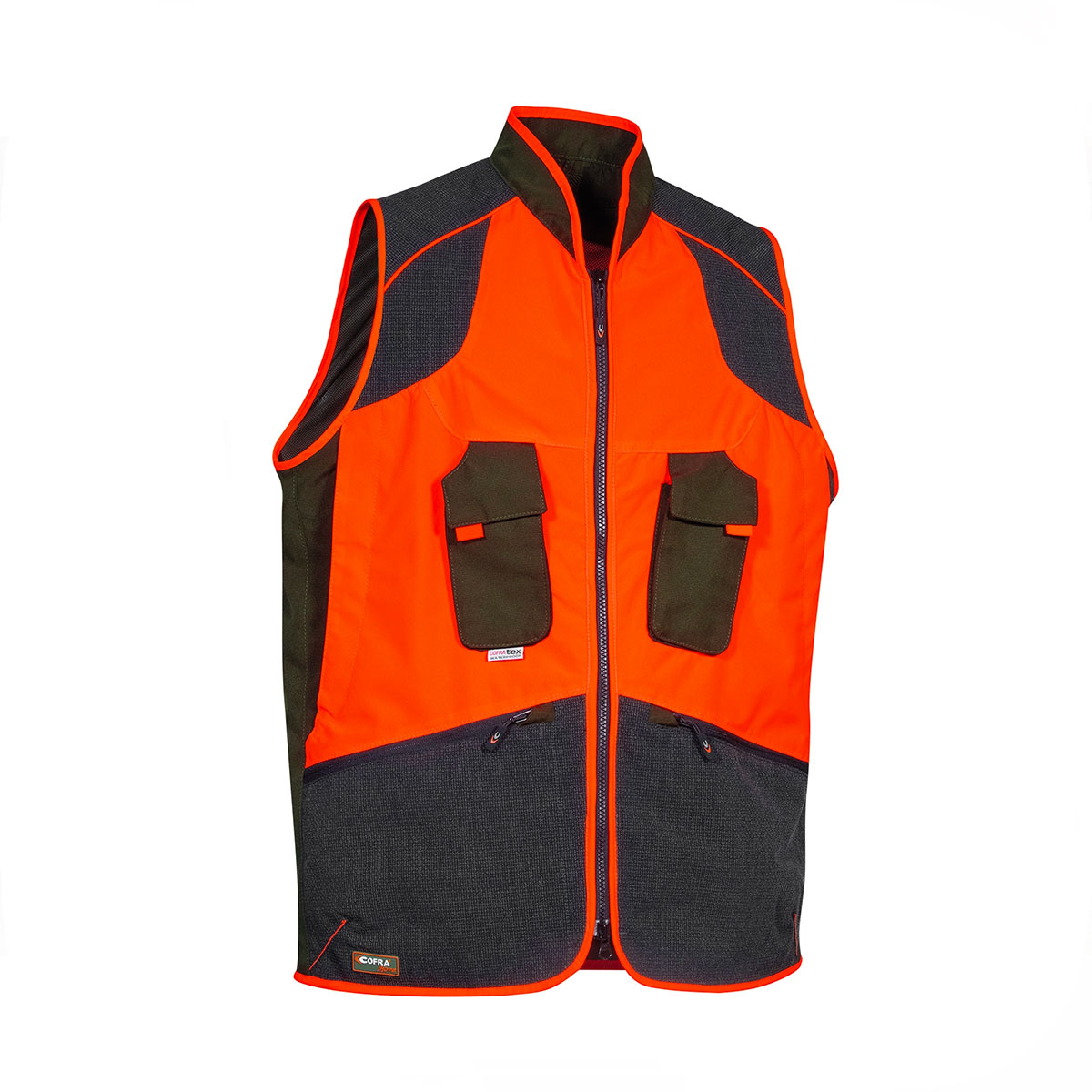 GILET - COFRA® - WULFEN Fango/Nero/Arancio