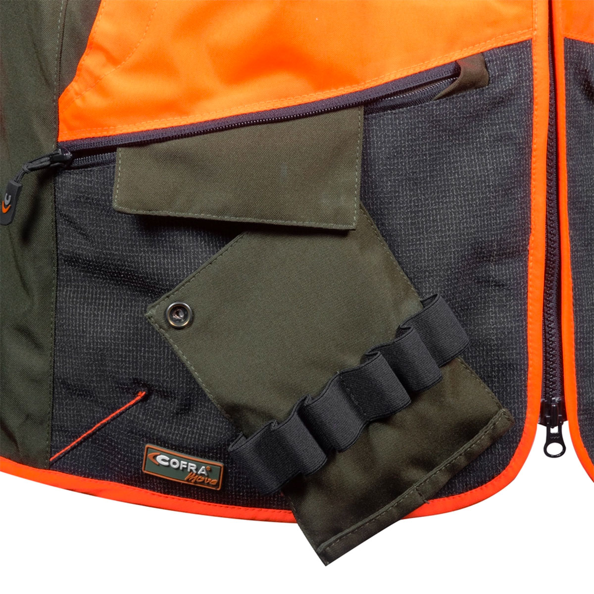 GILET - COFRA® - WULFEN Fango/Nero/Arancio - immagine 5