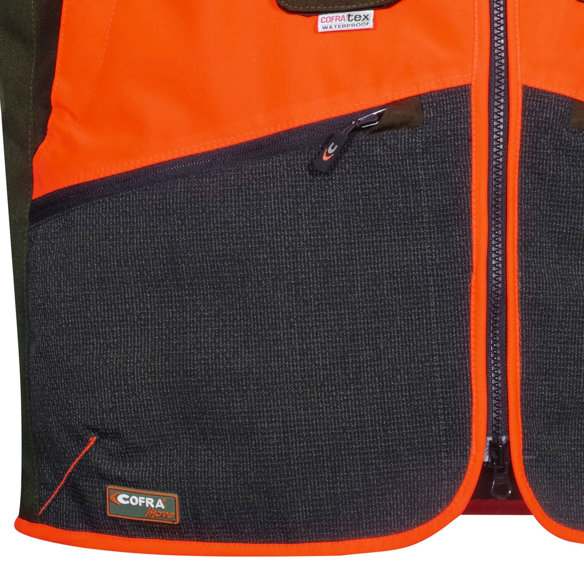 GILET - COFRA® - WULFEN Fango/Nero/Arancio - immagine 7