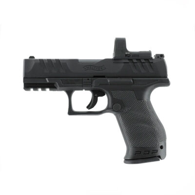 PISTOLA CO2 - UMAREX - WALTHER PDP COMPACT 4" BLK Set | 4.5 mm (.177) BB, CO₂, < 3.0 J