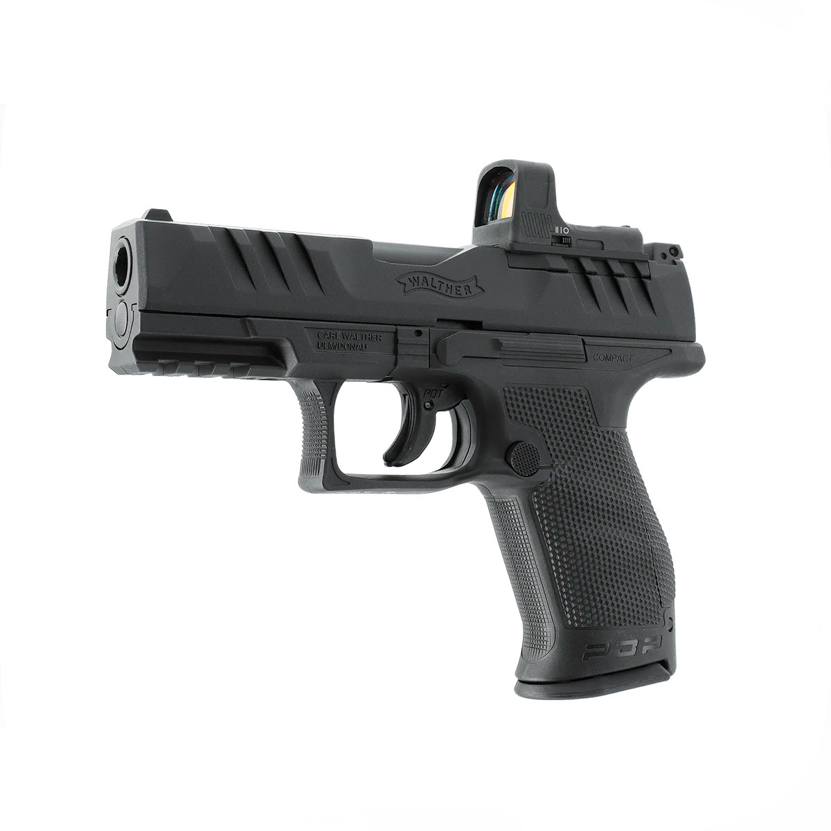 PISTOLA CO2 - UMAREX - WALTHER PDP COMPACT 4" BLK Set | 4.5 mm (.177) BB, CO₂, < 3.0 J - immagine 2