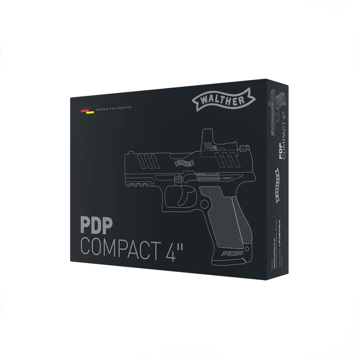 PISTOLA CO2 - UMAREX - WALTHER PDP COMPACT 4" BLK Set | 4.5 mm (.177) BB, CO₂, < 3.0 J - immagine 5