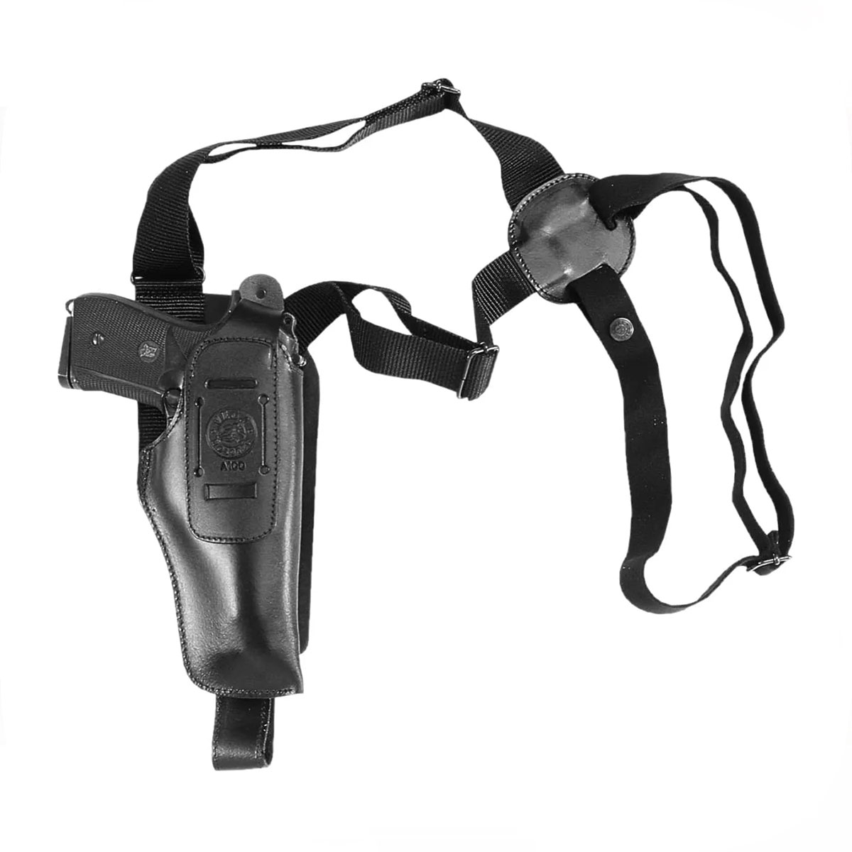 VEGA HOLSTER - FONDINA IN PELLE MULTIUSO ASCELLARE VERTICALE E DA CINTURA | PER MEDIUM AUTO AS BERETTA 84