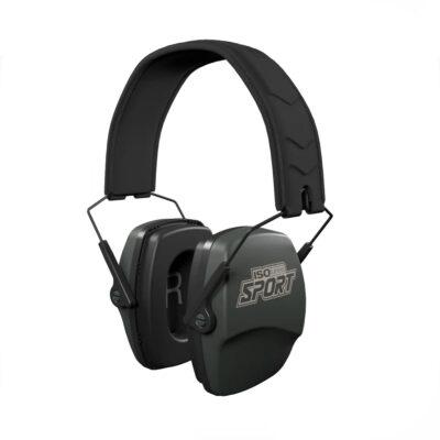 CUFFIE DA TIRO - ISOTUNES - CUFFIE PASSIVE PIEGHEVOLI COLORE VERDE